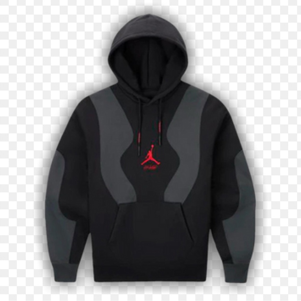 Air Jordan X Off-White Collaboration in Black Hoodie Sweatshirt.  Sz XL - Picture 2 of 16
